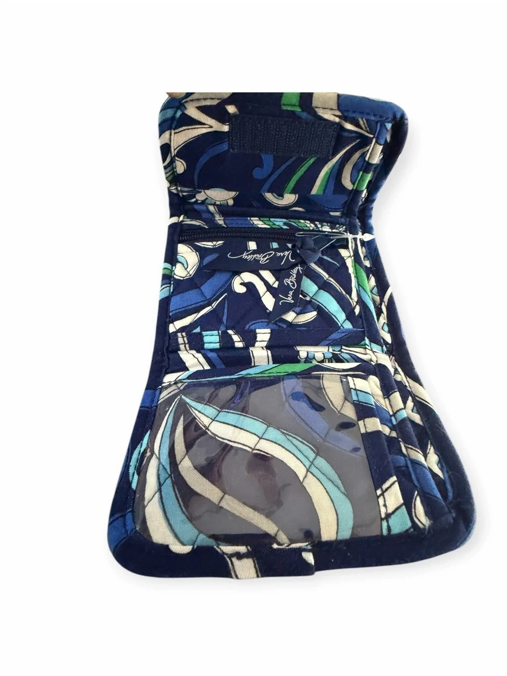 Vera Bradley Mediterranean Blue Quilted Small Wallet